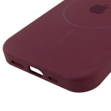 Чохол Silicone Case Full Protective (AA) with MagSafe для Apple iPhone 15 (6.1") – Бордовий