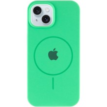 Чохол Silicone Case Full Protective (AA) with MagSafe для Apple iPhone 15 (6.1") – Зелений