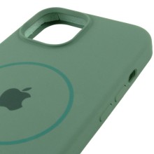 Чохол Silicone Case Full Protective (AA) with MagSafe для Apple iPhone 15 (6.1") – Зелений