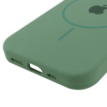 Чохол Silicone Case Full Protective (AA) with MagSafe для Apple iPhone 15 (6.1") – Зелений