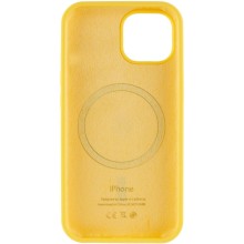 Чохол Silicone Case Full Protective (AA) with MagSafe для Apple iPhone 15 (6.1") – Жовтий