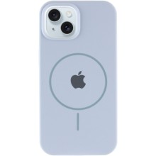 Чохол Silicone Case Full Protective (AA) with MagSafe для Apple iPhone 15 (6.1") – Блакитний