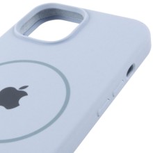 Чохол Silicone Case Full Protective (AA) with MagSafe для Apple iPhone 15 (6.1") – Блакитний