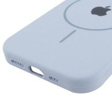 Чохол Silicone Case Full Protective (AA) with MagSafe для Apple iPhone 15 (6.1") – Блакитний