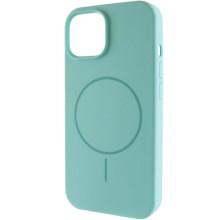 Чохол Silicone Case Full Protective (AA) NO LOGO with MagSafe для Apple iPhone 15 (6.1") – Бірюзовий