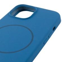 Чохол Silicone Case Full Protective (AA) NO LOGO with MagSafe для Apple iPhone 15 (6.1") – Синій