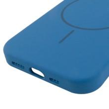 Чохол Silicone Case Full Protective (AA) NO LOGO with MagSafe для Apple iPhone 15 (6.1") – Синій