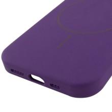 Чохол Silicone Case Full Protective (AA) NO LOGO with MagSafe для Apple iPhone 15 (6.1") – Фіолетовий