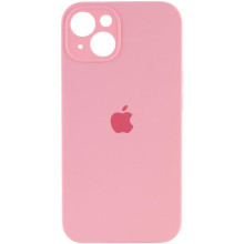 Чехол Silicone Case Full Camera Protective (AA) для Apple iPhone 15 (6.1") – Розовый