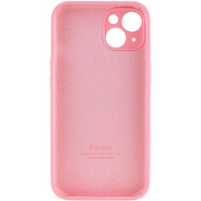 Чохол Silicone Case Full Camera Protective (AA) для Apple iPhone 15 (6.1") – Рожевий