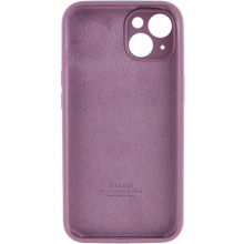 Чехол Silicone Case Full Camera Protective (AA) для Apple iPhone 15 (6.1") – Лиловый