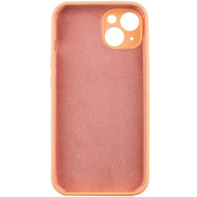 Чохол Silicone Case Full Camera Protective (AA) NO LOGO для Apple iPhone 15 (6.1") – Помаранчевий