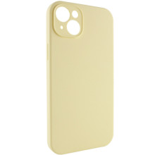 Чехол Silicone Case Full Camera Protective (AA) NO LOGO для Apple iPhone 15 (6.1") – Желтый