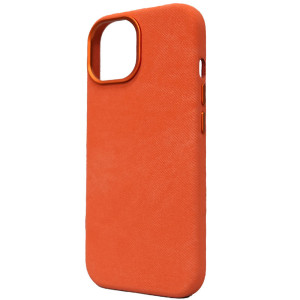 Чехол Denim with MagSafe для Apple iPhone 15 (6.1") – Оранжевый