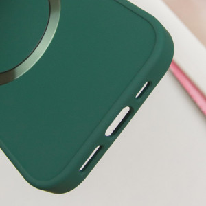 TPU чехол Bonbon Metal Style with Magnetic Fit для Apple iPhone 15 (6.1") – Зеленый