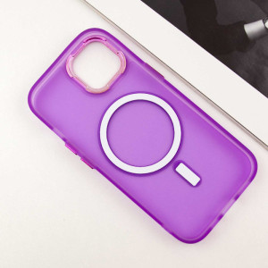 Чехол TPU+PC Lily with MagSafe для Apple iPhone 15 (6.1") – Фиолетовый