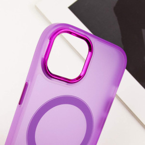 Чехол TPU+PC Lily with MagSafe для Apple iPhone 15 (6.1") – Фиолетовый
