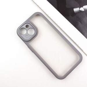 TPU чехол Transparent + Colour 1,5mm для Apple iPhone 15 (6.1")
