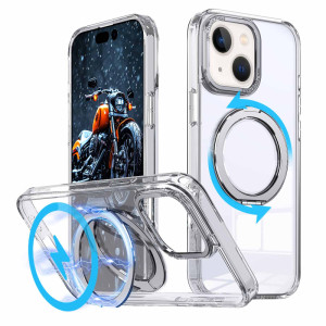 Чохол TPU+PC Empire with Magnetic Fit and Ring для Apple iPhone 15 (6.1") – Прозорий
