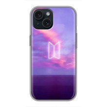 Чехлы BTS для iPhone 15 (AlphaPrint) – BTS логотип