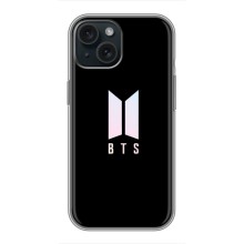 Чехлы BTS для iPhone 15 (AlphaPrint) – Лого BTS