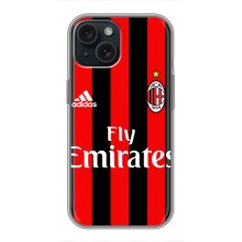 Чехлы для iPhone 15 (VPrint) - Футбольные клубы (Milan)