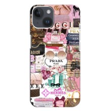 Чехол (Dior, Prada, YSL, Chanel) для iPhone 15 (Бренды)