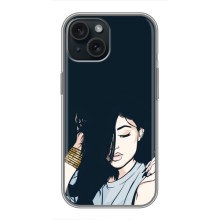 Чехол с печатью для iPhone 15 - (Мода) (AlphaPrint) – Красивая девочка