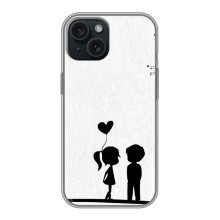 Чехол на 14 Февраля для iPhone 15 (Love story)