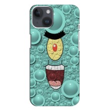 Чехол с картинкой "Одноглазый Планктон" на iPhone 15 (Планктоша)