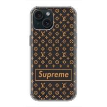 Чеохол для iPhone 15 з картинкою Supreme (AlphaPrint)