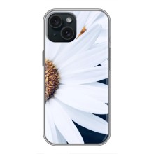 Чехол с ромашками на iPhone 15 (Пол ромашки)