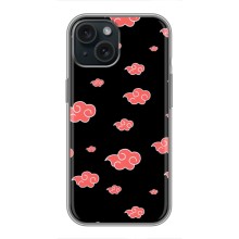 Чехол с символикой Аниме для iPhone 15 – Анимешные тучки