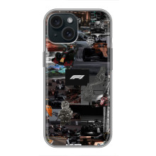 Чехол Формула1 на iPhone 15 (Коллаж Ф1)