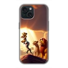 Чехол Король лев на Айфон 15 (Рождение Симбы)
