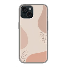 Чохол квітковий дизайн для iPhone 15 – Кориневий фон