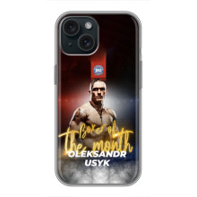 Чехол с картинкой Александр Усик для iPhone 15 – Olexandr Usyk