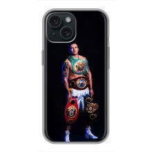 Чехол с картинкой Александр Усик для iPhone 15