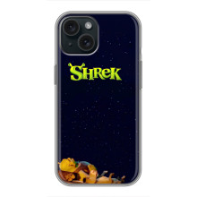 Чохол з мультфільмом Шрек на iPhone 15 – Шрек лого