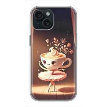 Чехол с мемом Тралалело тралала на iPhone 15 (Балерина капучина)