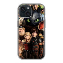 Чехол как приручить дракона на iPhone 15 (Персонажи дракона)
