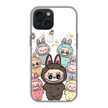Чехол с принтом Лабубу для iPhone 15
