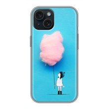 Девчачий Чехол для iPhone 15 (Девочка с тучкой)