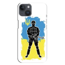 Патриотические Чехлы для Айфон 15 (Солдат Украины)