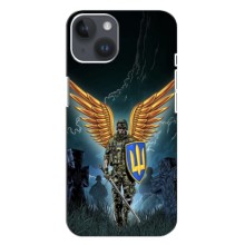 Патриотический Чехол для iPhone 15 – ЗСУ з крильями