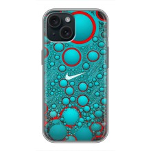 Силиконовый Чехол на iPhone 15 с картинкой Nike (Найк зеленый)