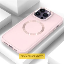 TPU чохол Bonbon Metal Style with MagSafe для Apple iPhone 16 Plus (6.7") – Рожевий