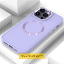 TPU чохол Bonbon Metal Style with MagSafe для Apple iPhone 16 Plus (6.7") – Бузковий