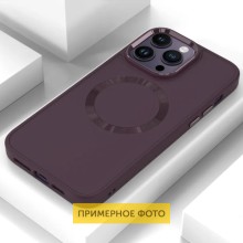 TPU чохол Bonbon Metal Style with MagSafe для Apple iPhone 16 Plus (6.7") – Бордовий