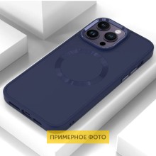 TPU чохол Bonbon Metal Style with MagSafe для Apple iPhone 16 Plus (6.7") – Синій